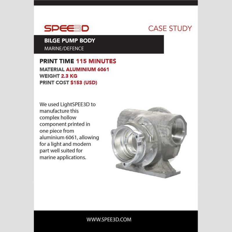 Spee3d Bilge Pump Body A4 V2