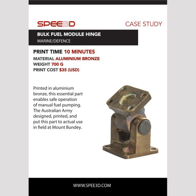 Spee3d Bulk Fuel Module Hinge A4 V2