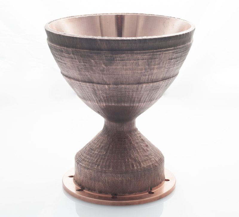 Spee3d Printed Copper Rocket Nozzle Liner